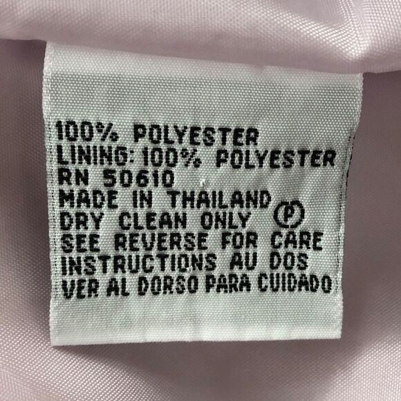 Le Suit Vintage Women’s Pastel Purple Long Sleeve Button Up Skirt Suit Size 12 - Picture 14 of 15